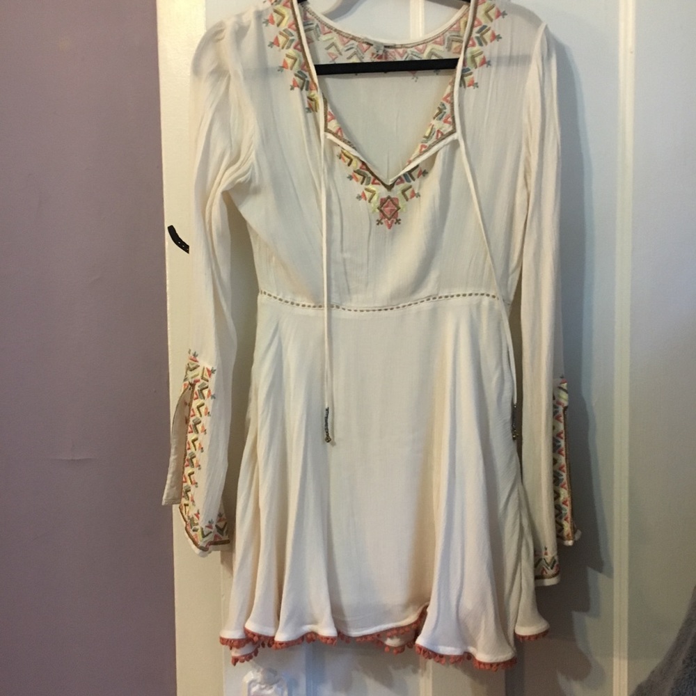 Urban outfitters boho embroidered dress